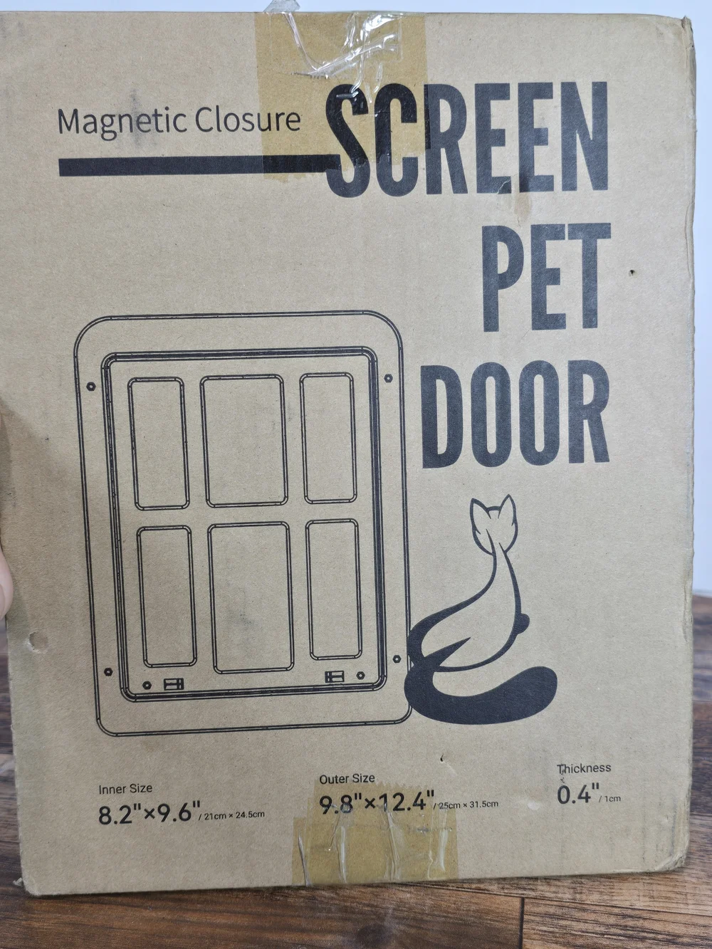 Screen Pet Door with Magnetic Closure